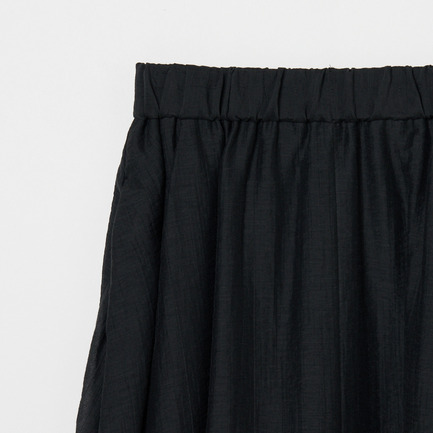 SHEER GATHERED FLARE SKIRT 詳細画像 ブラック 4