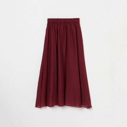 SHEER GATHERED FLARE SKIRT