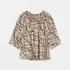 COTTONLAWN PRINT SHIRRING BLOUSE 詳細画像
