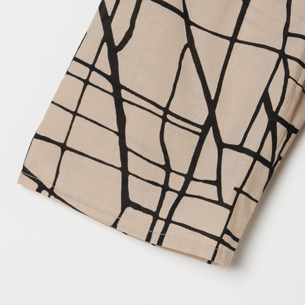 COTTONLAWN PRINT SHIRRING BLOUSE 詳細画像 ベージュ 3