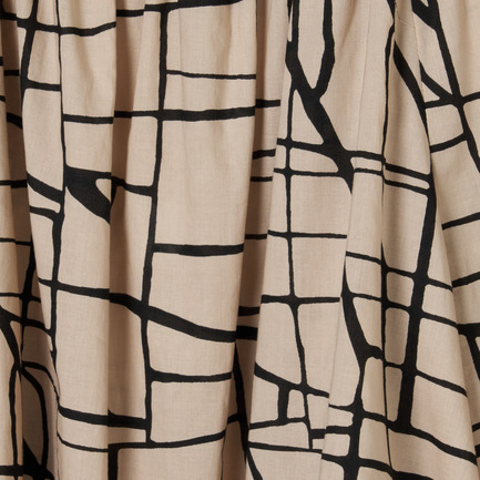 COTTONLAWN PRINT SHIRRING BLOUSE 詳細画像 ベージュ 5