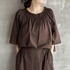 COTTONLAWN SHIRRING BLOUSE／コットン ローン シャーリング ブラウス（セットアップ対応） 詳細画像