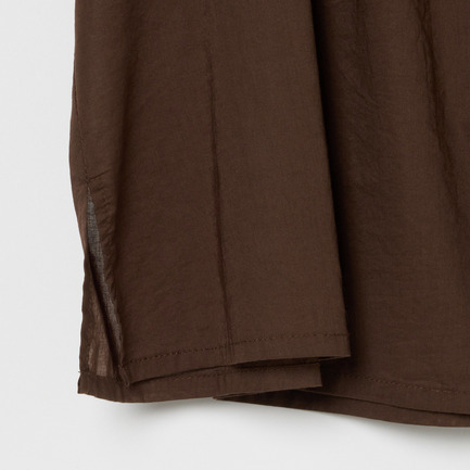 COTTONLAWN SHIRRING BLOUSE 詳細画像 ダークブラウン 4
