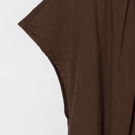 COTTONLAWN FRENCH SLEEVE DRESS 詳細画像 ダークブラウン 3