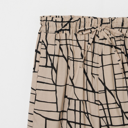 COTTONLAWN PRINT EASY PANTS 詳細画像 ベージュ 3