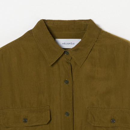 FIBRIL POCKET SHIRT 詳細画像 オリーブ 3