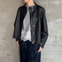 SYNTHETIC LEATHER RIDERS JACKET 詳細画像