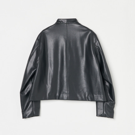 SYNTHETIC LEATHER RIDERS JACKET 詳細画像 ブラック 1