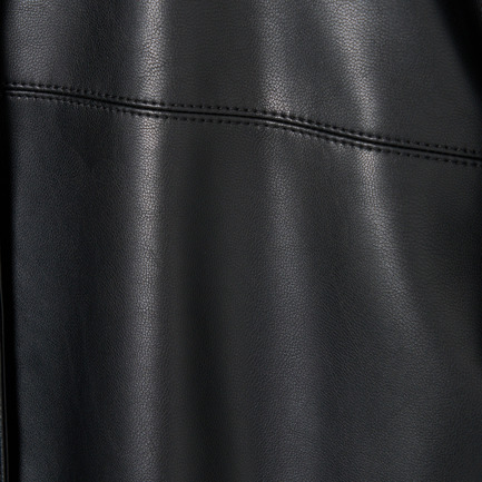 SYNTHETIC LEATHER RIDERS JACKET 詳細画像 ブラック 8