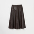 SYNTHETIC LEATHER FLARE SKIRT 詳細画像
