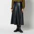SYNTHETIC LEATHER FLARE SKIRT 詳細画像