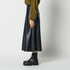 SYNTHETIC LEATHER FLARE SKIRT 詳細画像