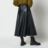 SYNTHETIC LEATHER FLARE SKIRT 詳細画像