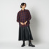 SYNTHETIC LEATHER FLARE SKIRT 詳細画像