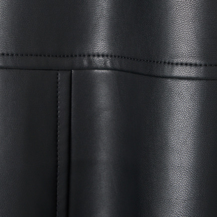 SYNTHETIC LEATHER FLARE SKIRT 詳細画像 ブラック 6