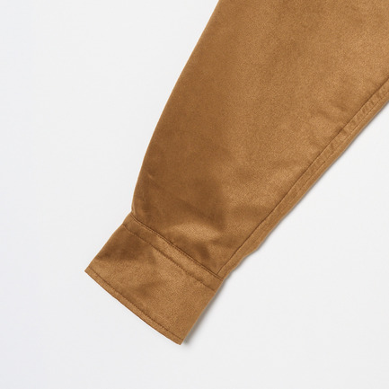 SYNTHETIC SUEDE SHIRT 詳細画像 キャメル 3