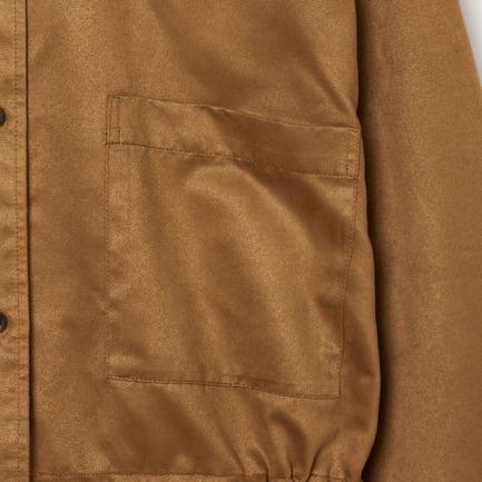 SYNTHETIC SUEDE SHIRT 詳細画像 キャメル 6