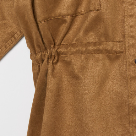 SYNTHETIC SUEDE SHIRT 詳細画像 キャメル 7