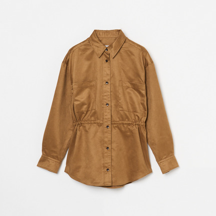 SYNTHETIC SUEDE SHIRT 詳細画像 キャメル 8