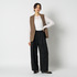 SYNTHETIC SUEDE BARREL LEG TUCK PANTS 詳細画像