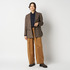 SYNTHETIC SUEDE BARREL LEG TUCK PANTS 詳細画像