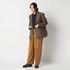 SYNTHETIC SUEDE BARREL LEG TUCK PANTS 詳細画像