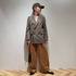 SYNTHETIC SUEDE BARREL LEG TUCK PANTS 詳細画像
