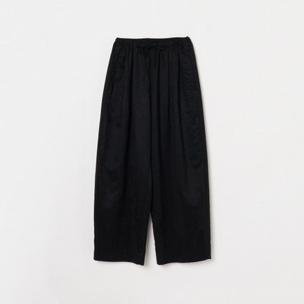 SYNTHETIC SUEDE BARREL LEG TUCK PANTS 詳細画像 ブラック 1