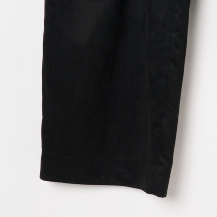 SYNTHETIC SUEDE BARREL LEG TUCK PANTS 詳細画像 ブラック 6