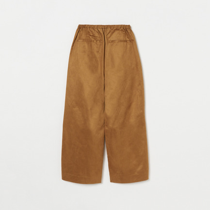 SYNTHETIC SUEDE BARREL LEG TUCK PANTS 詳細画像 キャメル 2