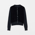 VELOUR CREW NECK CARDIGAN 詳細画像