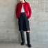 VELOUR CREW NECK CARDIGAN 詳細画像