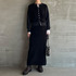 VELOUR I LINE SKIRT 詳細画像