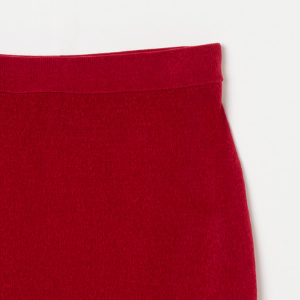 VELOUR I LINE SKIRT 詳細画像 ブラック 3
