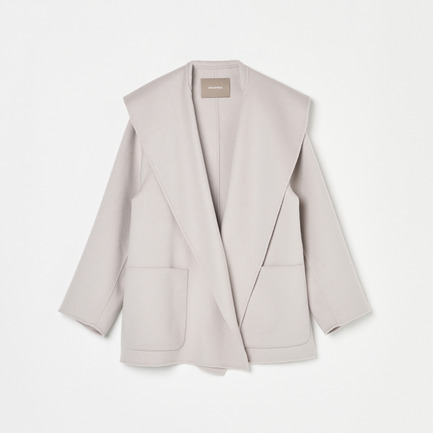 WOOL RIVER SHAWL COLLAR COAT 詳細画像 ライトグレー 1