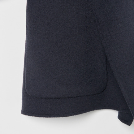 WOOL RIVER SHAWL COLLAR COAT 詳細画像 ネイビー 5