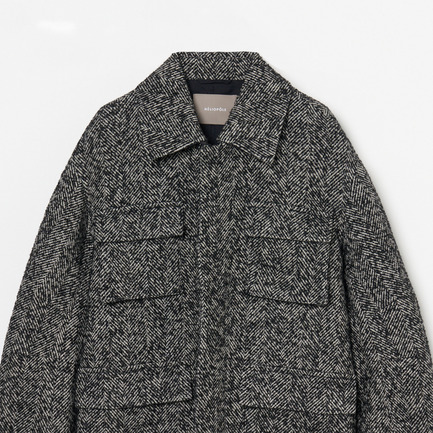 LOOP TWEED HERRINGBONE BLOUSON 詳細画像 モノトーン系 3
