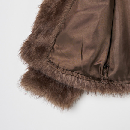 MINK LIKE FUR BLOUSON 詳細画像 ダークブラウン 6