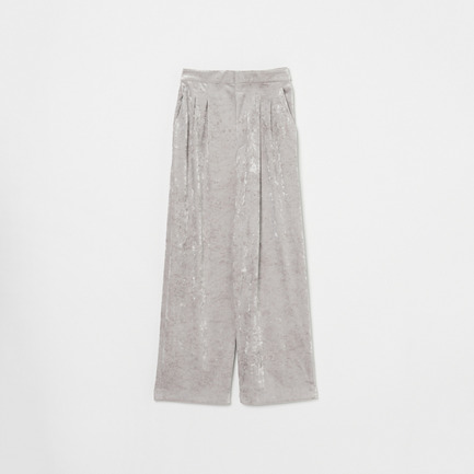 STRETCH VELOUR TUCK PANTS 詳細画像 アイボリー 1