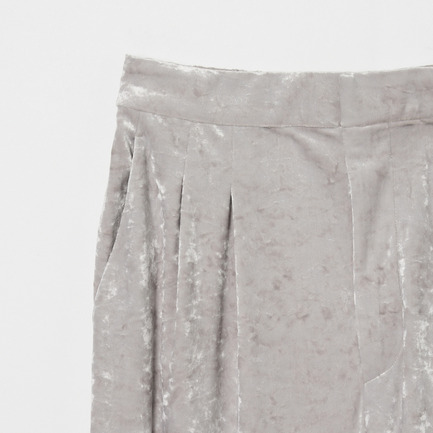 STRETCH VELOUR TUCK PANTS 詳細画像 アイボリー 4