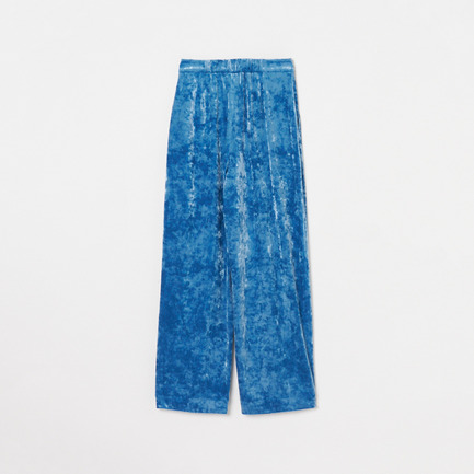 STRETCH VELOUR TUCK PANTS 詳細画像 ブルー系 2