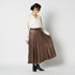 SHINY SATIN PLEATS SKIRT 詳細画像