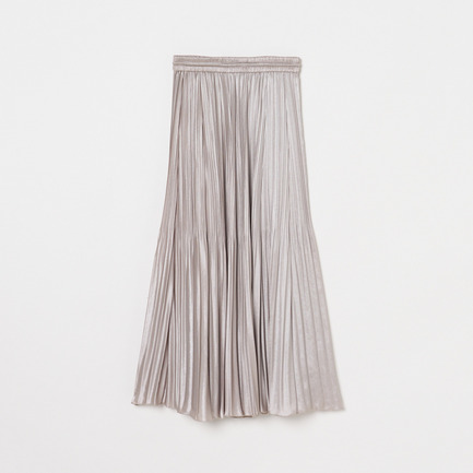 SHINY SATIN PLEATS SKIRT 詳細画像 シルバー 2