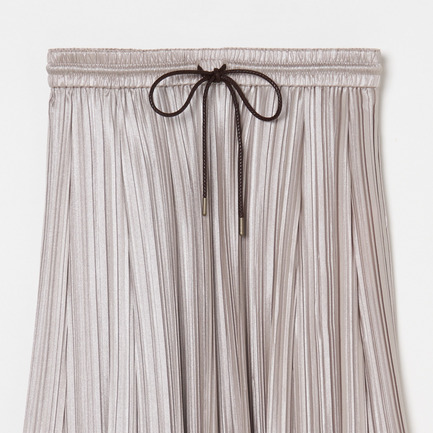 SHINY SATIN PLEATS SKIRT 詳細画像 シルバー 3