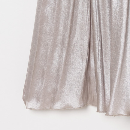 SHINY SATIN PLEATS SKIRT 詳細画像 シルバー 5