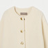 HERRINGBONE CREW KNIT JACKET 詳細画像