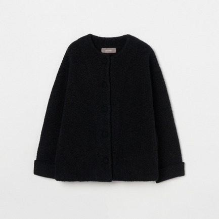 HERRINGBONE CREW KNIT JACKET