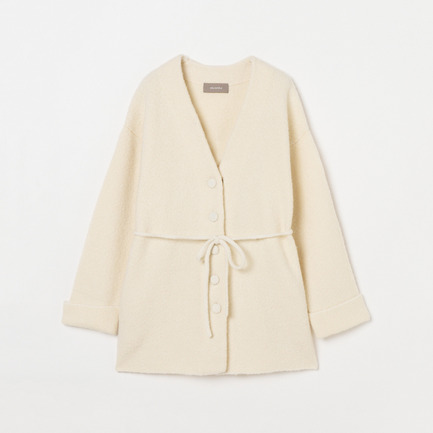 HERRINGBONE KNIT JACKET 詳細画像 アイボリー 6