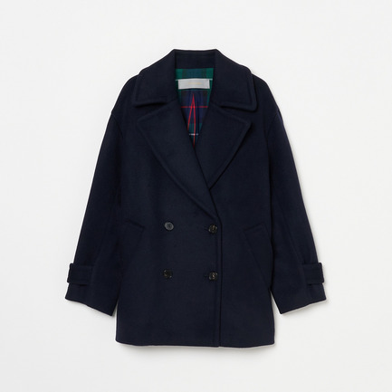 WOOL MELTON PEA COAT