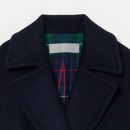 WOOL MELTON PEA COAT 詳細画像 ネイビー 2